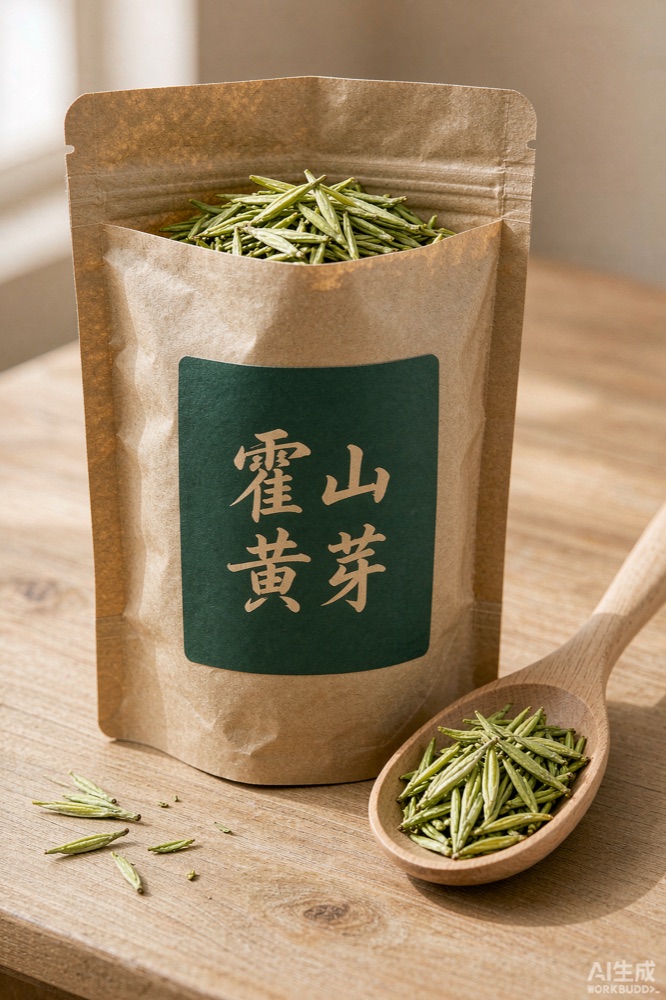 云魁雨前一级霍山黄芽牛皮纸袋