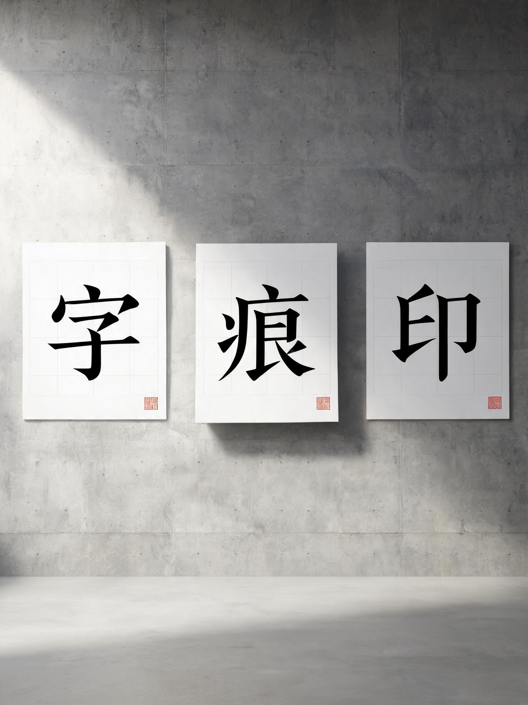 字痕 字体海报系列