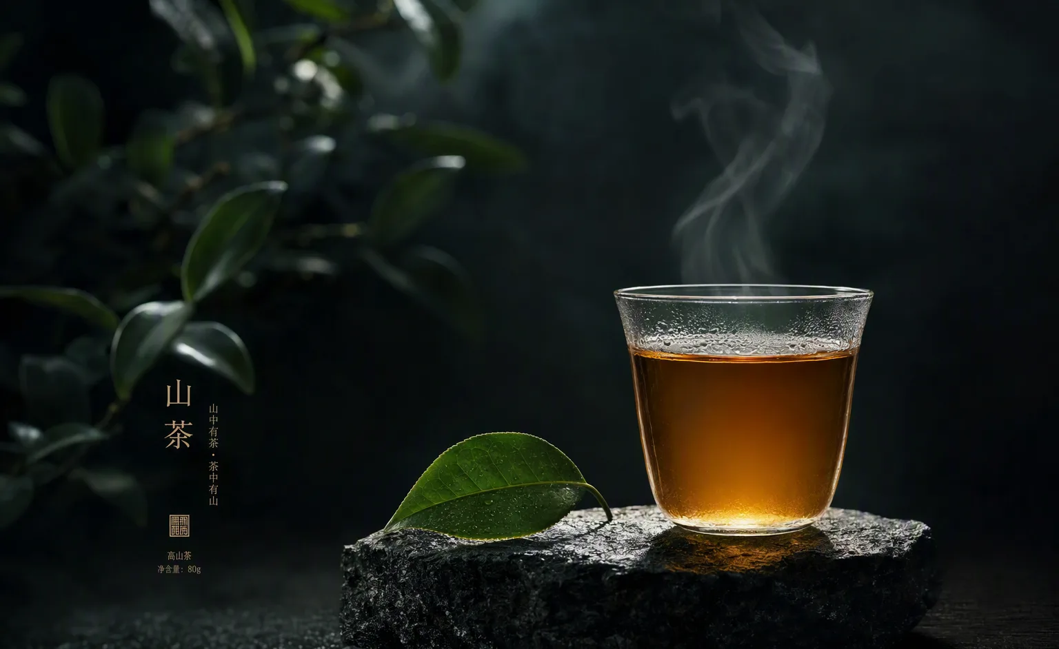 山茶序「回山去」战役主视觉：石板上的清茶