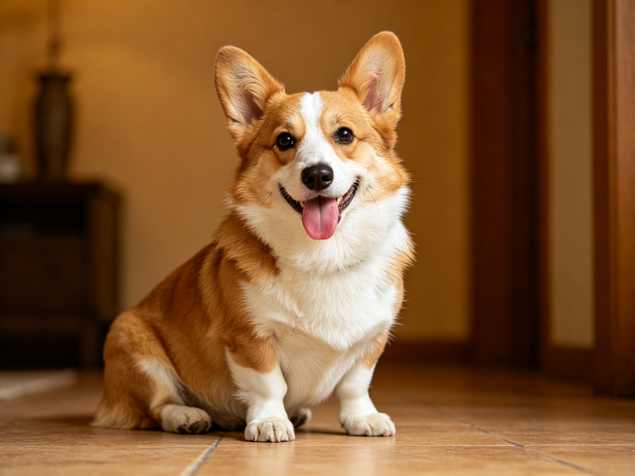 柯基混血犬「豆豆」的照片