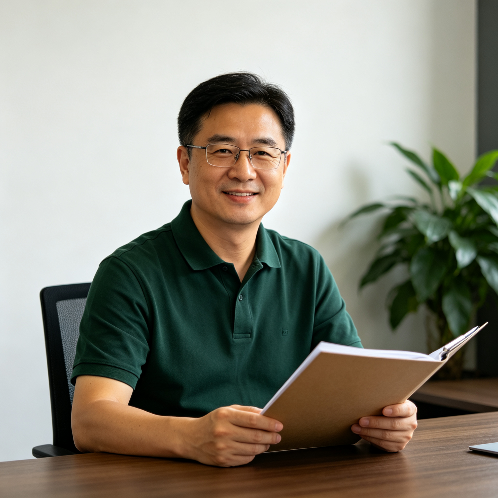 领养审核负责人周明远的肖像