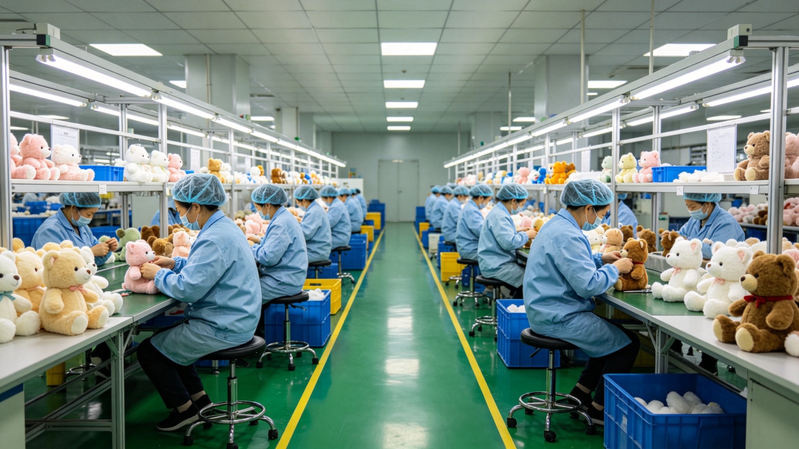 贝趣玩具现代化生产车间