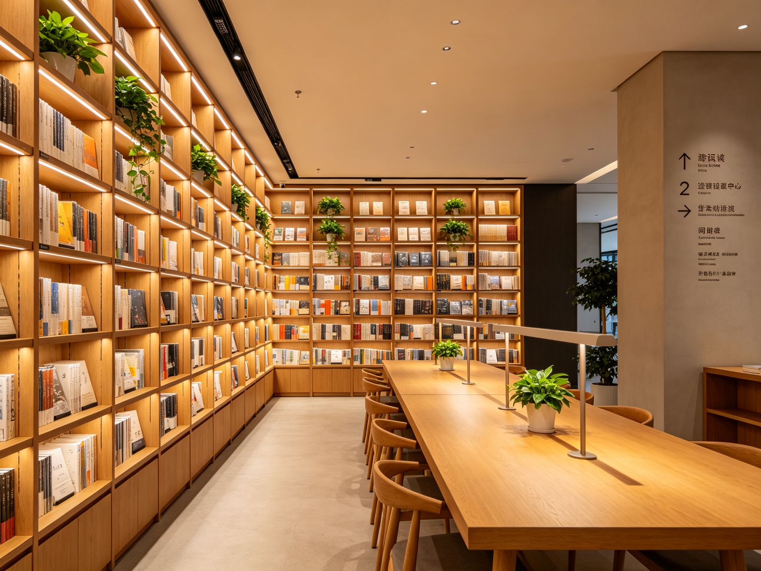 竹间书店空间与导视
