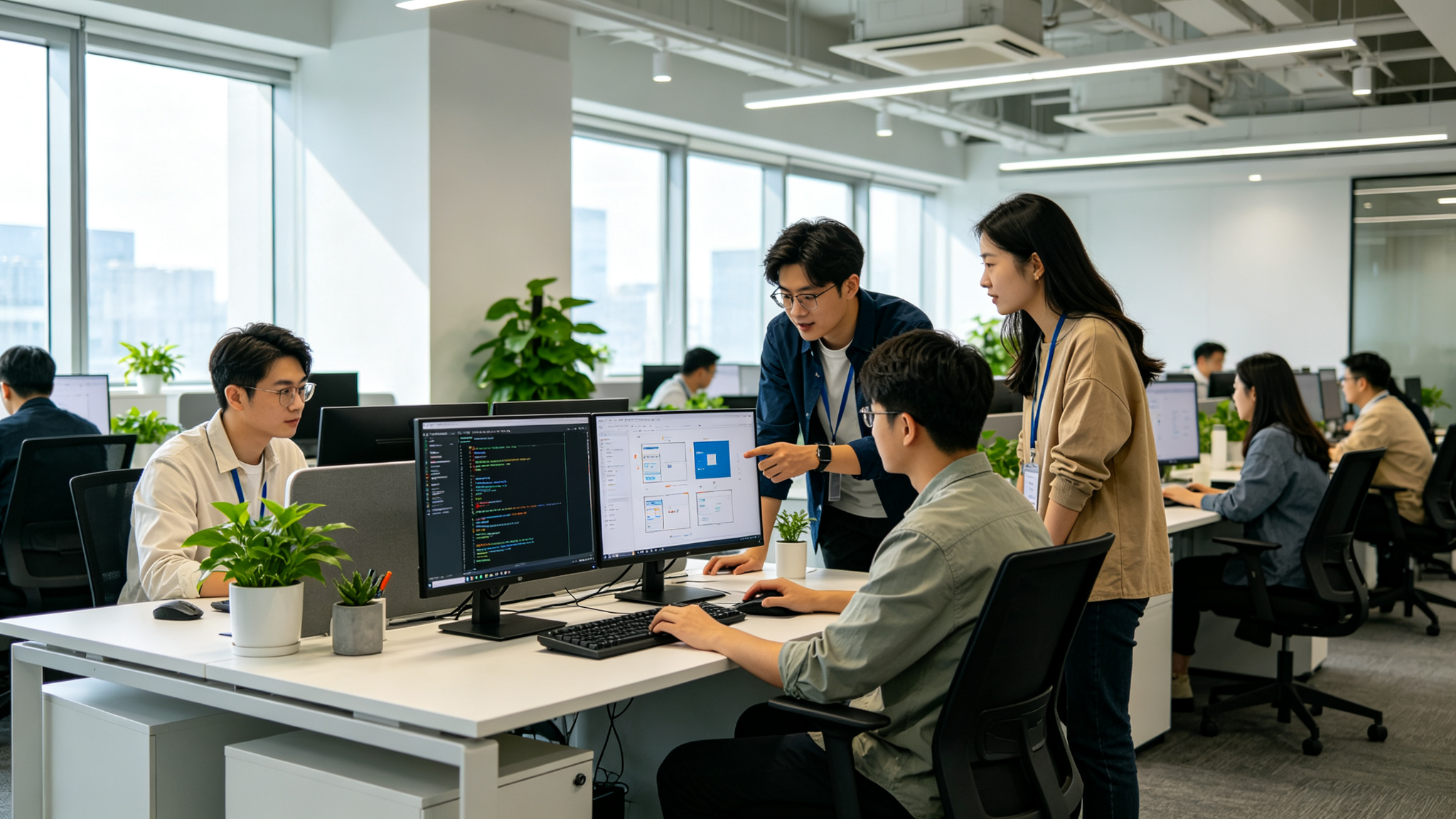 见微科技办公环境